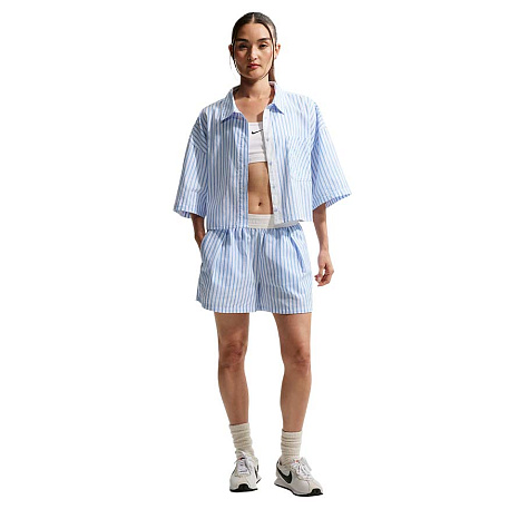 Рубашка Nike Sportswear Offline Woven Poplin Striped Short Sleeve
