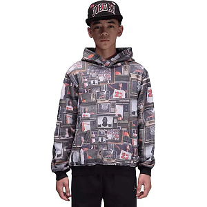 Толстовка Air Jordan Brkln Aop Flc Grey