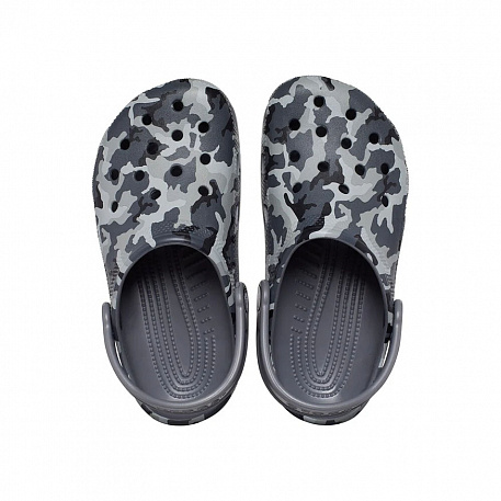 Клоги Crocs Classic Camo Clog Blk/Grey