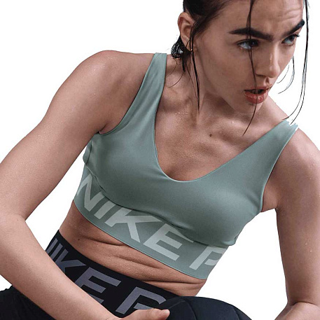 Топ Nike Pro Indy Plunge Medium-Support Padded Sports Bra