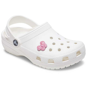 Украшение для обуви Crocs Tiny Pink Glitter Butterfly