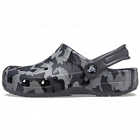 Клоги Crocs Classic Camo Clog Blk/Grey