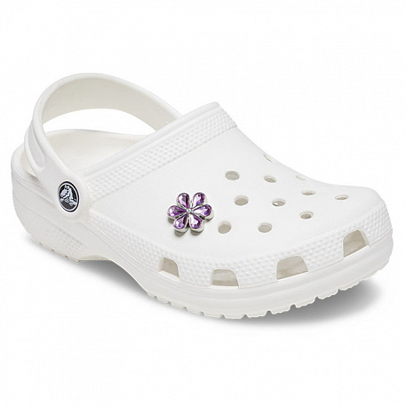 Украшение для обуви Crocs Purple Blinged Out Daisy