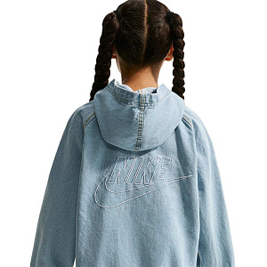 Толстовка Nike Sportswear Collection Full-Zip Hooded Denim Jacket