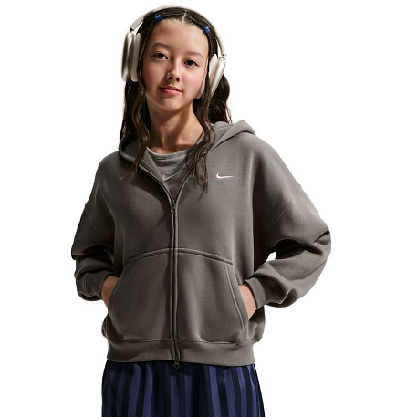 Толстовка Nike Sportswear Studio Fleece Oversized Full-Zip Hoodie