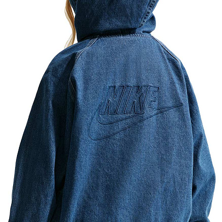 Толстовка Nike Sportswear Collection Full-Zip Hooded Denim Jacket