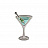 Украшение для обуви Crocs Elevated Martini Glass