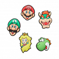Украшение для обуви Crocs Super Mario 5 Pack