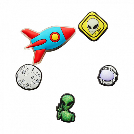 Украшение для обуви Crocs OuterSpace 5Pack