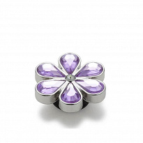 Украшение для обуви Crocs Purple Blinged Out Daisy