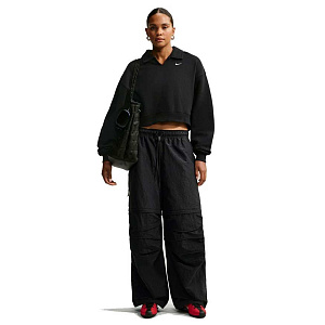 Толстовка Nike Sportswear Fleece Midweight Oversized Cropped Polo