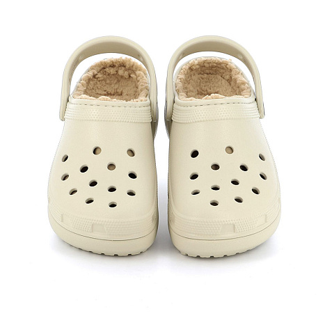 Клоги Crocs Classic Platform Lined Clog Bone