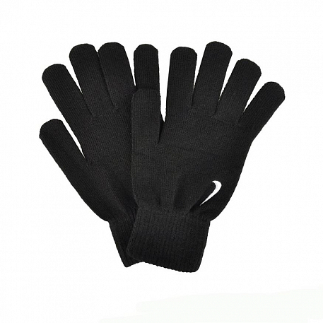 Теплые перчатки Nike SWOOSH KNIT GLOVES 2.0 BLACK/WHITE L/XL