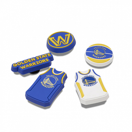 Украшение для обуви Crocs NBA Golden State Warriors 5Pck