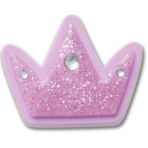 Украшение для обуви Crocs Tiny Purple Glitter Crown