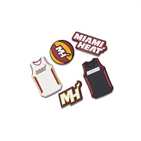 Украшение для обуви Crocs NBA Miami Heat 5Pck