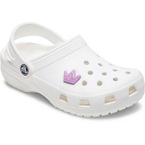 Украшение для обуви Crocs Tiny Purple Glitter Crown