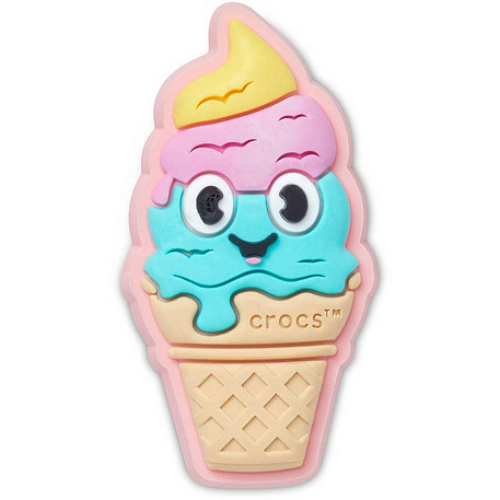 Украшение для обуви Crocs Ice Cream Cone with Smile