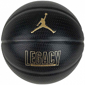 Мяч баскетбольный Jordan LEGACY 2.0 8P DEFLATED BLACK/BLACK/BLACK/METALLIC GOLD 07