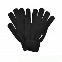 Теплые перчатки Nike SWOOSH KNIT GLOVES 2.0 BLACK/WHITE L/XL