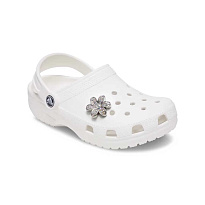 Украшение для обуви Crocs Silver Mnchrm  Daisy 1