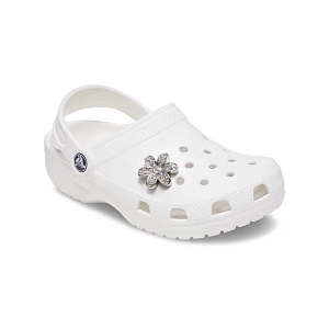 Украшение для обуви Crocs Silver Mnchrm  Daisy 1