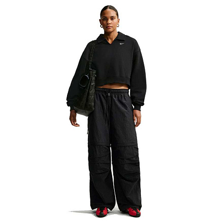 Толстовка Nike Sportswear Fleece Midweight Oversized Cropped Polo