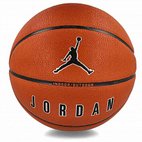 Мяч баскетбольный Jordan ULTIMATE 2.0 8P DEFLATED AMBER/BLACK/METALLIC SILVER/BLACK 07