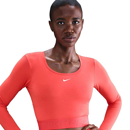 Футболка с длин. рук. Nike Pro Dri-FIT Cropped Long-Sleeve Top
