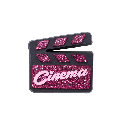 Украшение для обуви Crocs Pink Clapperboard