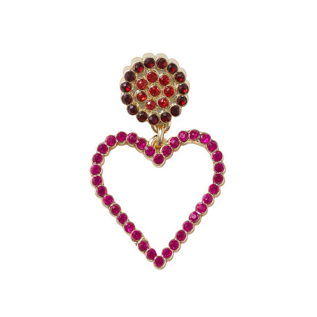 Украшение для обуви Crocs Pink Beaded Heart