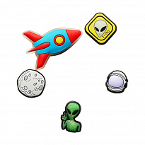 Украшение для обуви Crocs OuterSpace 5Pack