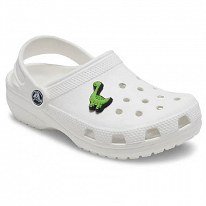 Украшение для обуви Crocs Rule Green Dino
