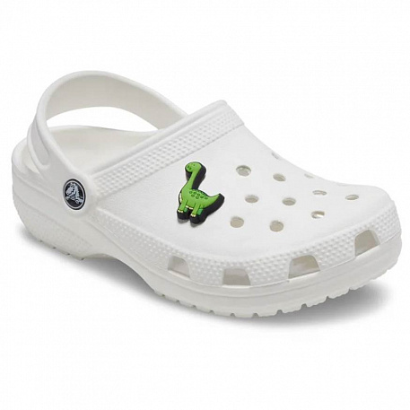Украшение для обуви Crocs Rule Green Dino