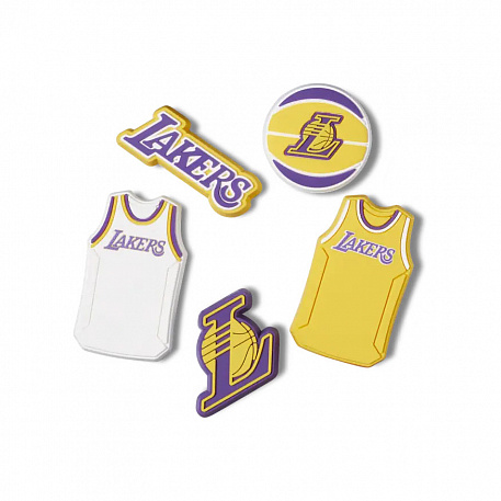 Украшение для обуви Crocs NBA Los Angeles Lakers 5Pck