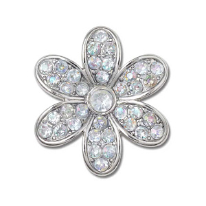 Украшение для обуви Crocs Silver Mnchrm  Daisy 1