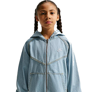 Толстовка Nike Sportswear Collection Full-Zip Hooded Denim Jacket