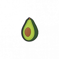 Украшение для обуви Crocs Bright Avocado