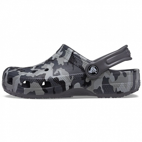 Клоги Crocs Classic Camo Clog Blk/Grey