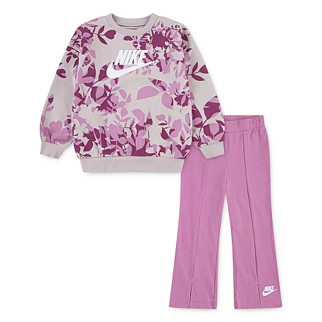 Костюм Nike Floral Camo Crew and Leggings Set