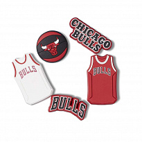 Украшение для обуви Crocs NBA Chicago Bulls 5Pck