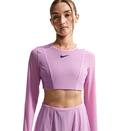 Футболка с длинным рукавом NikeCourt Slam Long Sleeve Cropped RG