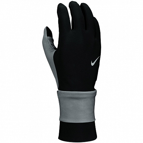 Перчатки Nike TRANSFORM RUNNING GLOVES SMOKE GREY/BLACK/SILVER M