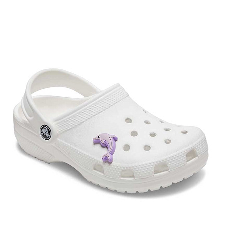 Украшение для обуви Crocs Purple Dolphin