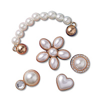 Украшение для обуви Crocs Dainty  Pearl  Jewelry  5 Pack