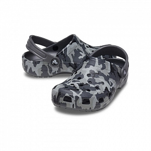 Клоги Crocs Classic Camo Clog Blk/Grey