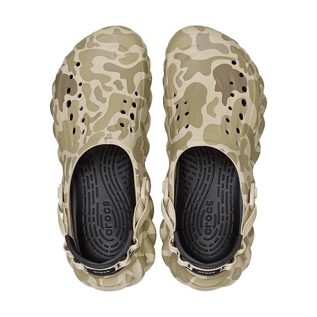 Клоги Crocs Echo Duck Camo Clog Bone/Blk
