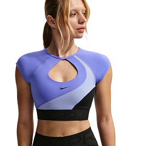 Топ Nike Pro Sculpt Medium-Support Padded Short-Sleeve Sports Bra