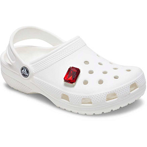 Украшение для обуви Crocs Ruby Square Gem