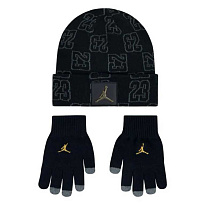 Набор: шапка, перчатки Jordan Monogram Beanie Set Gym Red